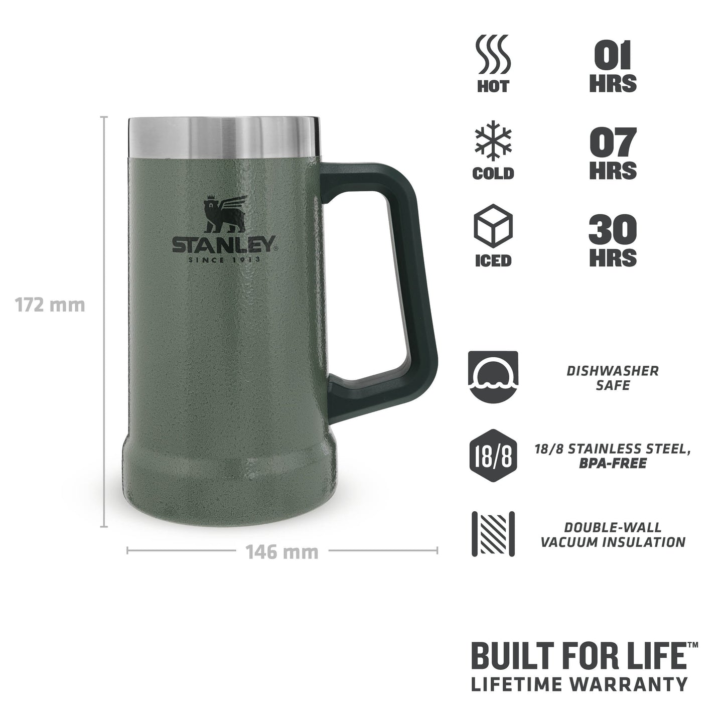Adventure Big Grip Beer Stein | 0.70L - Ѕtаnlеу Create