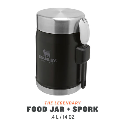 Classic Legendary Food Jar + Spork | 0.4L - Ѕtаnlеу
