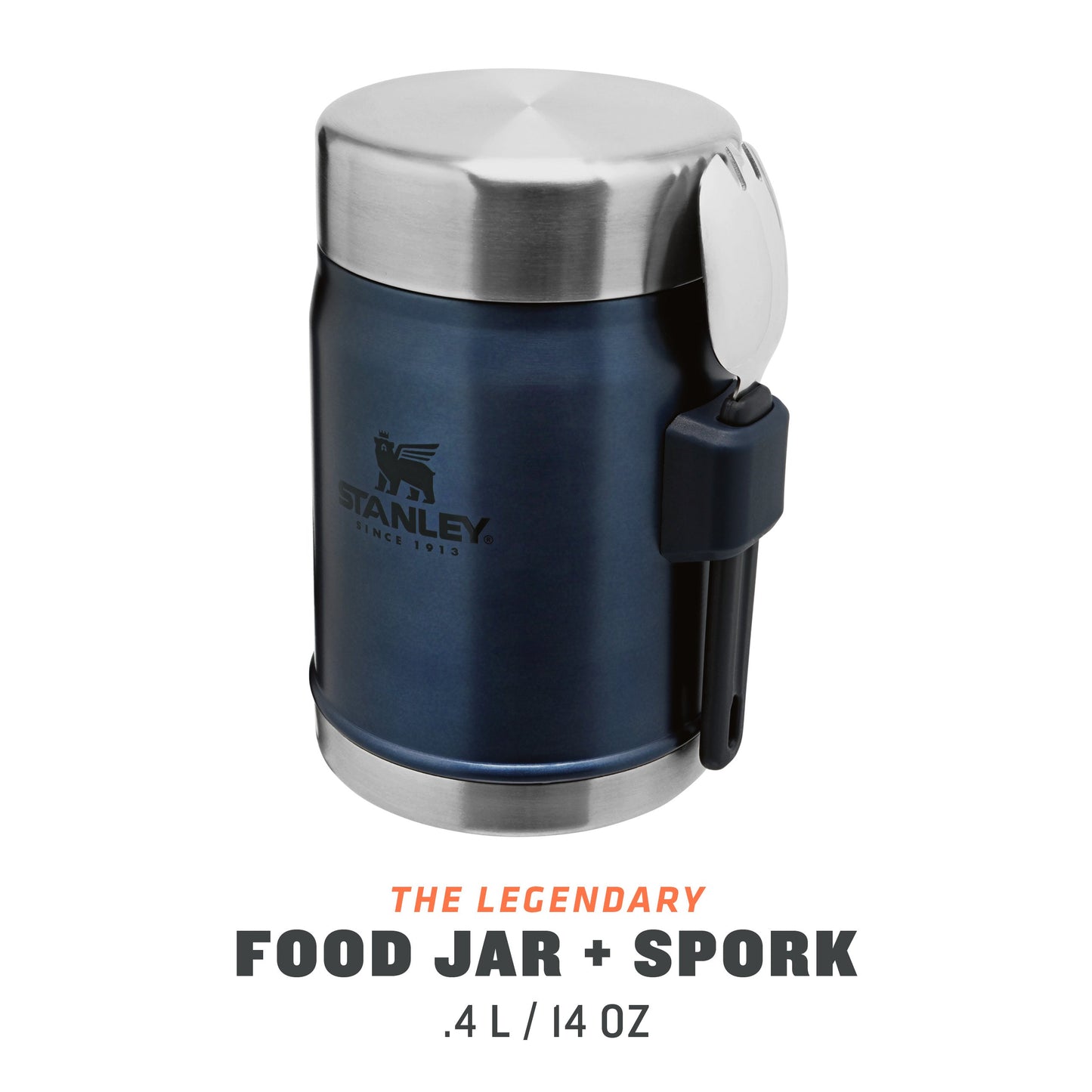 Classic Legendary Food Jar + Spork | 0.4L - Ѕtаnlеу