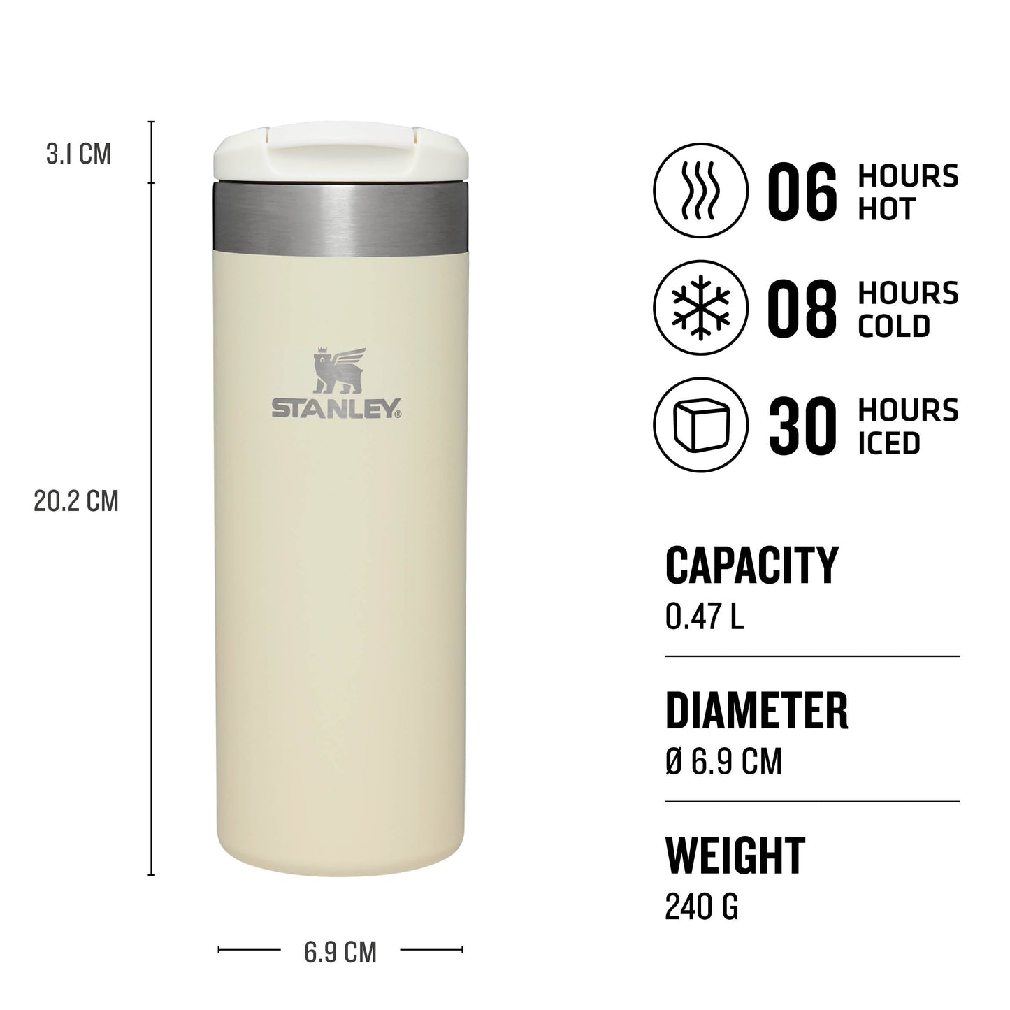AeroLight™ Transit Mug | 0.47L - Ѕtаnlеу