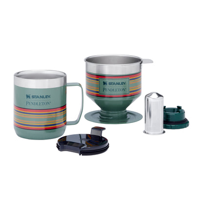 Pendleton Yakima Camp Stripes Perfect-Brew Pour Over Set - Ѕtаnlеу