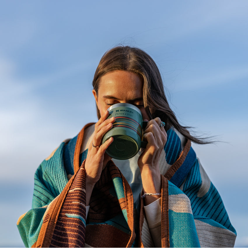 Pendleton Yakima Camp Stripes Perfect-Brew Pour Over Set - Ѕtаnlеу