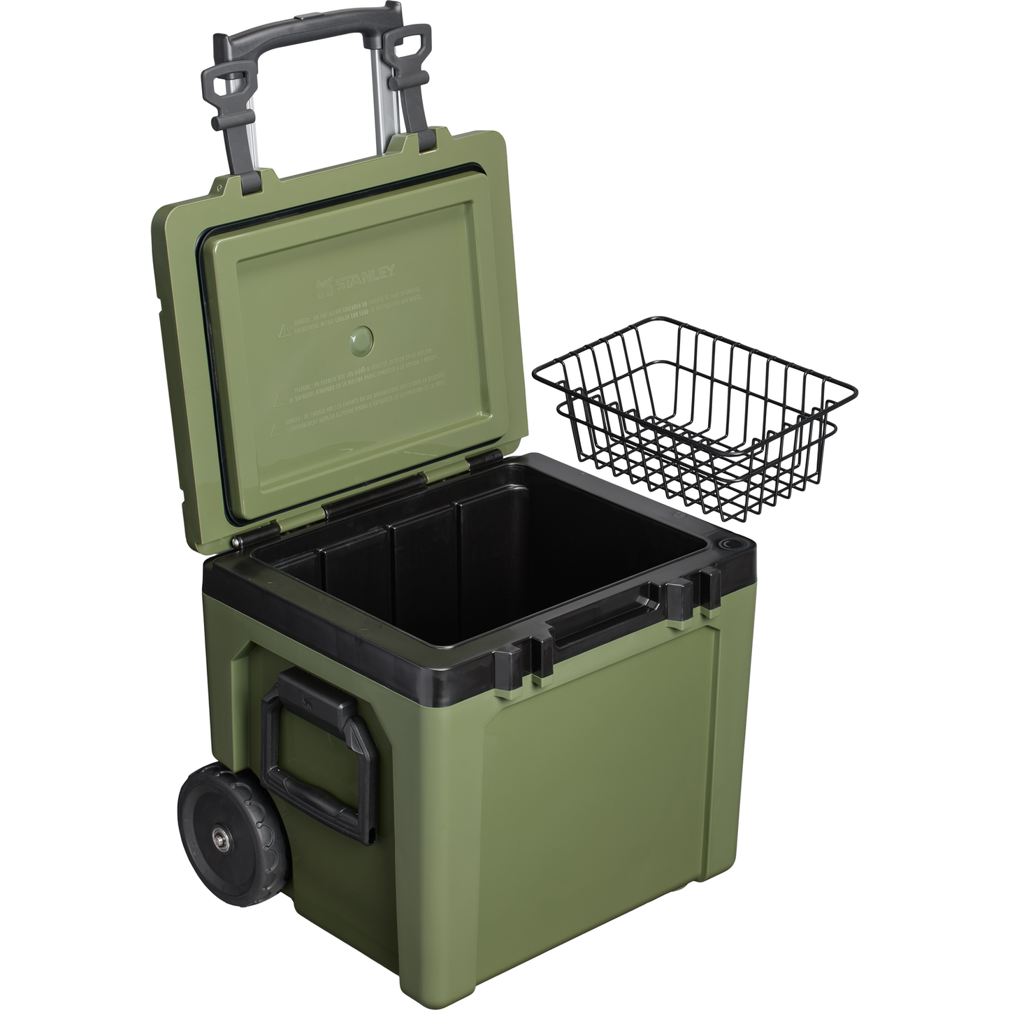Easy-Carry Outdoor Wheeled Cooler | 47.3L - Ѕtаnlеу
