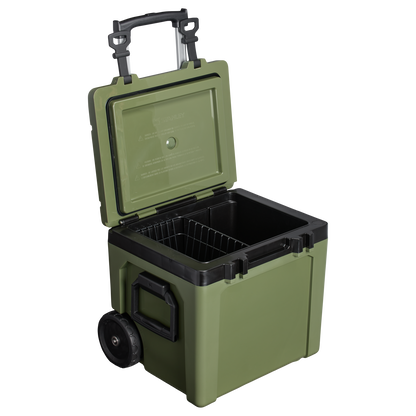 Easy-Carry Outdoor Wheeled Cooler | 47.3L - Ѕtаnlеу