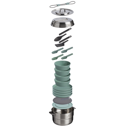 Wildfare Core Full Serve Cookset | 20-piece set | 3.78L - Ѕtаnlеу